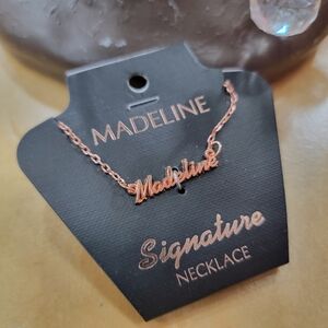 MADELINE Personalized Necklace In Rose Gold